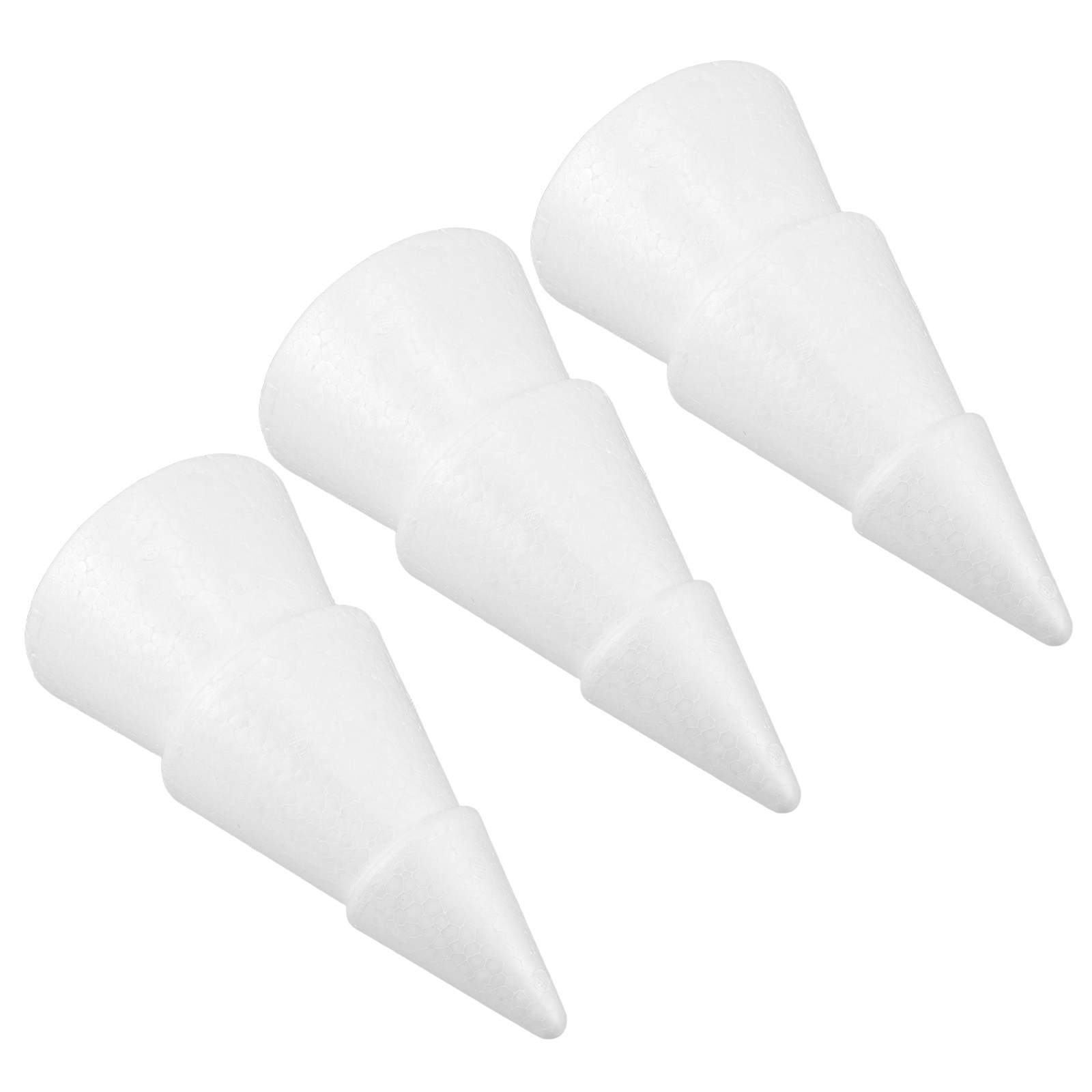Christmas Tree Artificial - 3pcs Artificial Christmas Trees: White Polystyrene