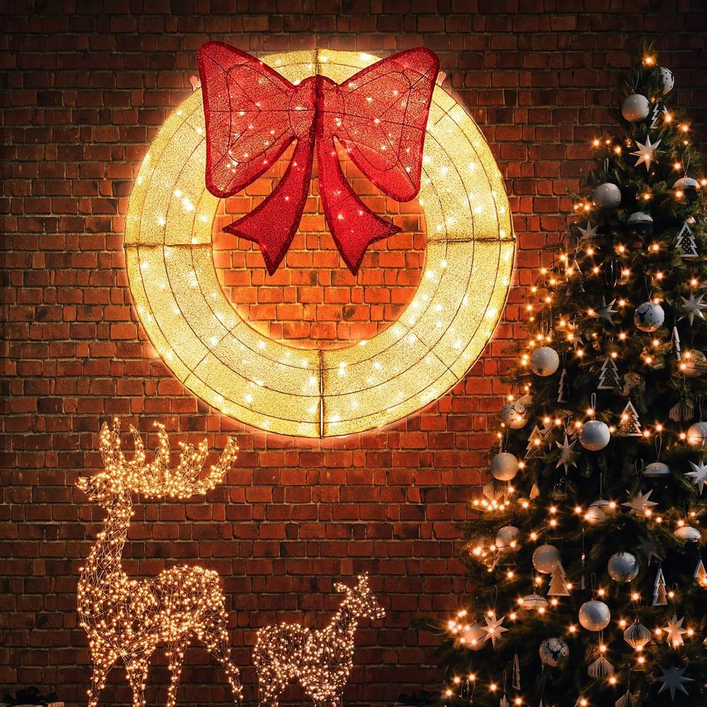 48 Inch Pre-Lit Christmas Wrea – Christmas Lights Outdoor recenzja i cena