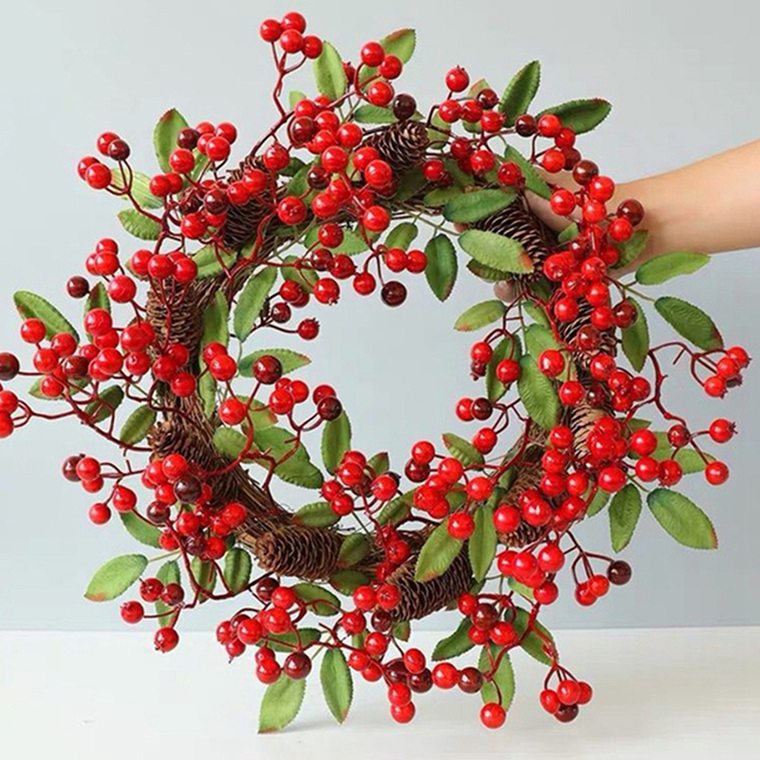 Artificial Rattan Frame Home R – Christmas Wreath Fake recenzja i cena