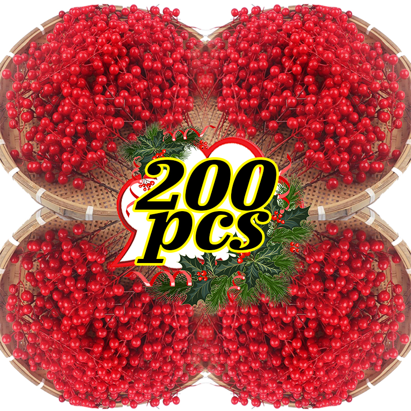 200/10pcs Christmas Artificial – Christmas Wreath Fake recenzja i cena