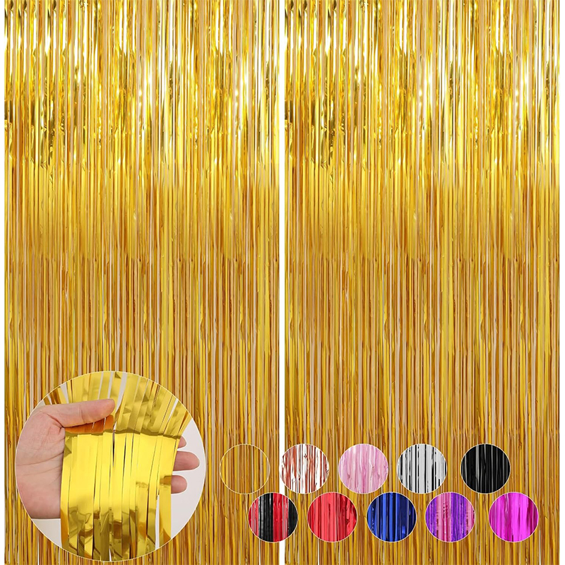 2M Glitter Gold Tinsel Fringe  – Tinsel Garland Decoration recenzja i cena
