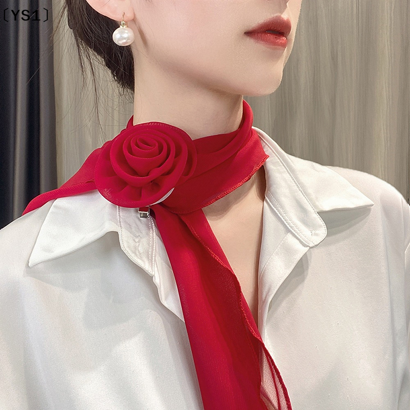 〔YS1〕Fashion Rose Flower Silk  – Ribbon Bow Gift recenzja i cena