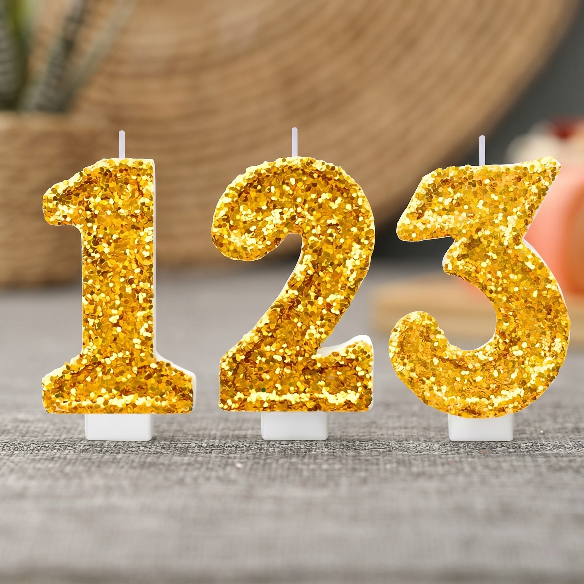 Digital Birthday Candle Gold C – Holiday Candle Set recenzja i cena