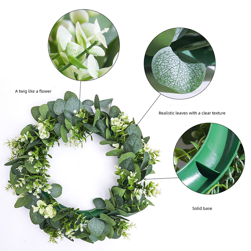 Eucalyptus Wreath Flowers Gift – Christmas Wreath Fake recenzja i cena