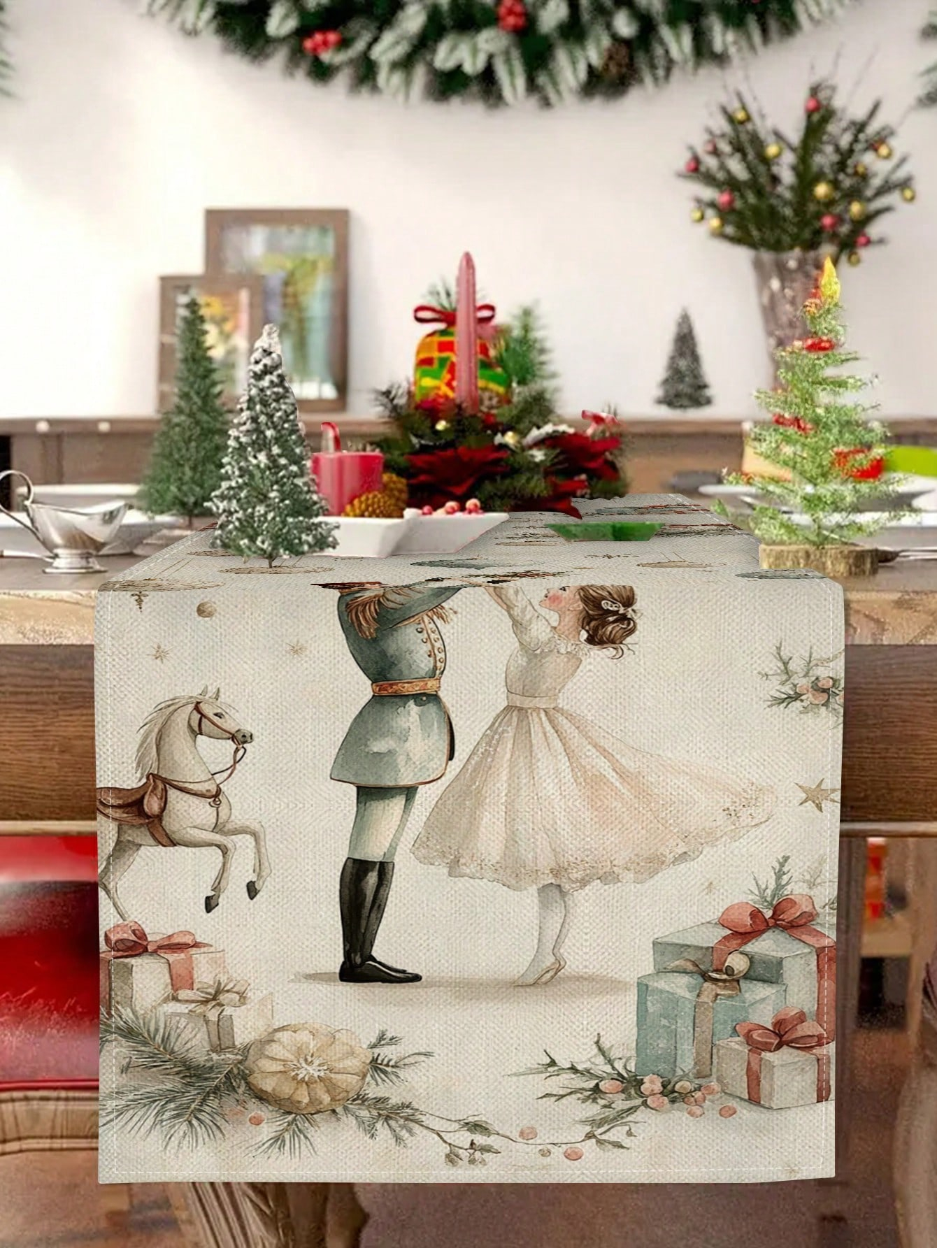 1pc Christmas Nutcracker & Bal – Christmas Table Runner recenzja i cena