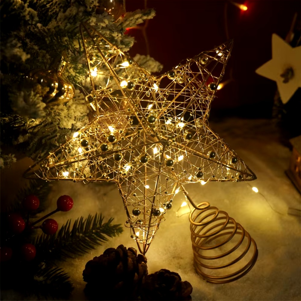 Gold/Silver LED Christmas Tree – Star Tree Topper recenzja i cena