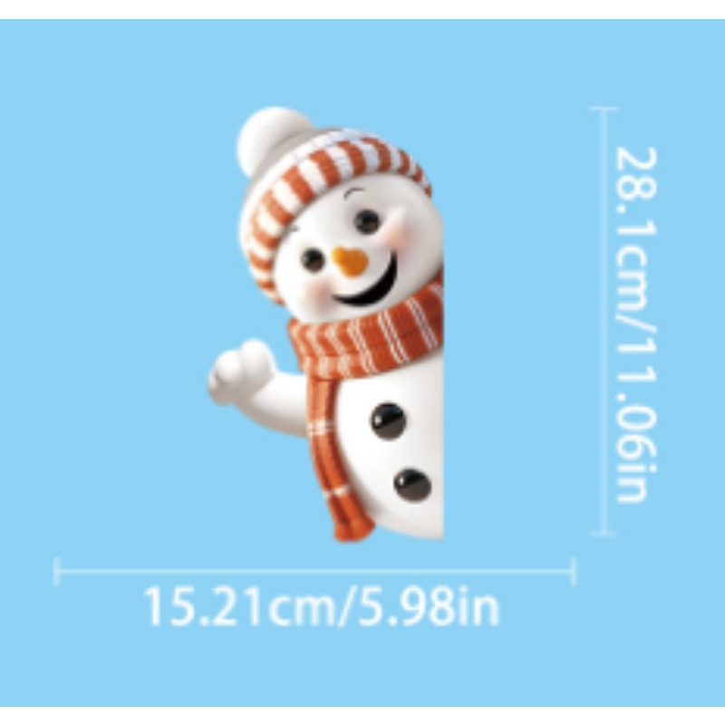 Snowman Snowflake Elk Christma – Snowflake Window Decal recenzja i cena
