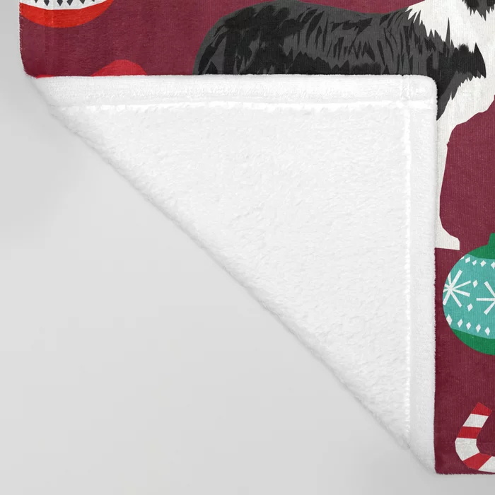 Border Collie Christmas Stocki – Christmas Throw Blanket recenzja i cena