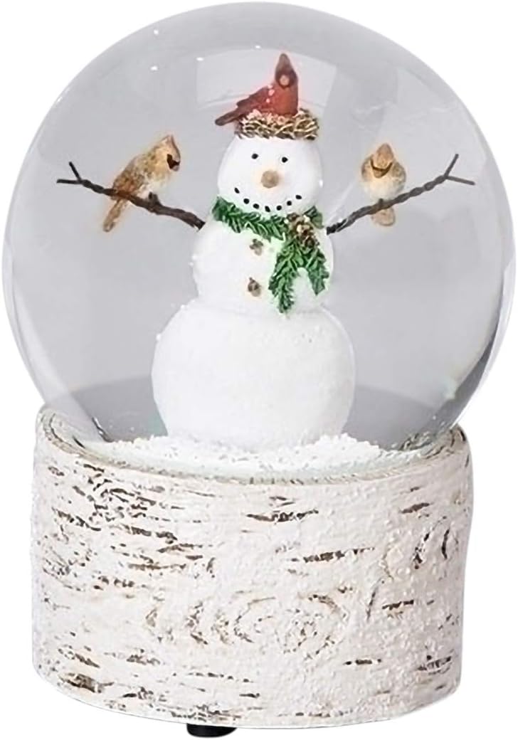 Snowman with Cardinal Friends  – Snow Globe Musical recenzja i cena