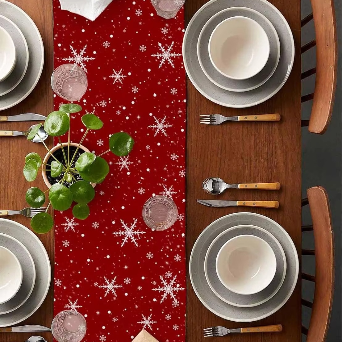 Red Table Runner Christmas Tre – Christmas Table Runner recenzja i cena