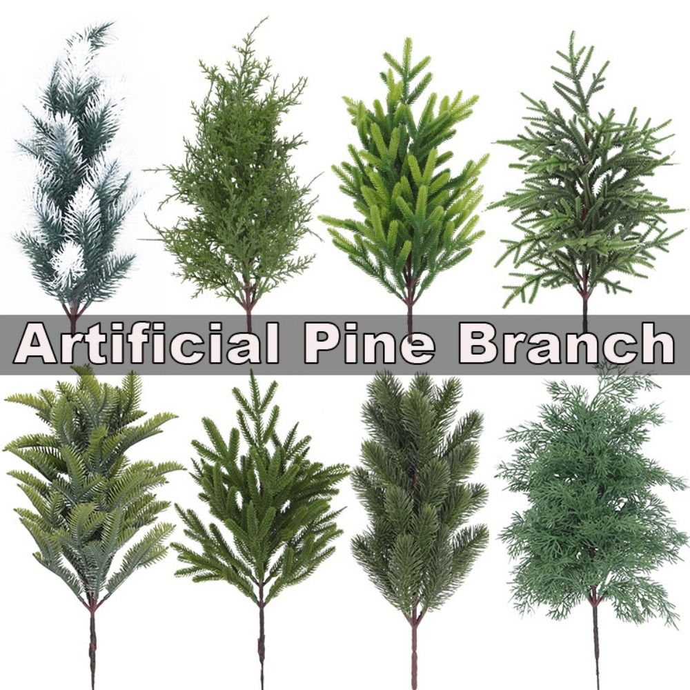 Green Artificial Pine Branch C – Christmas Wreath Fake recenzja i cena