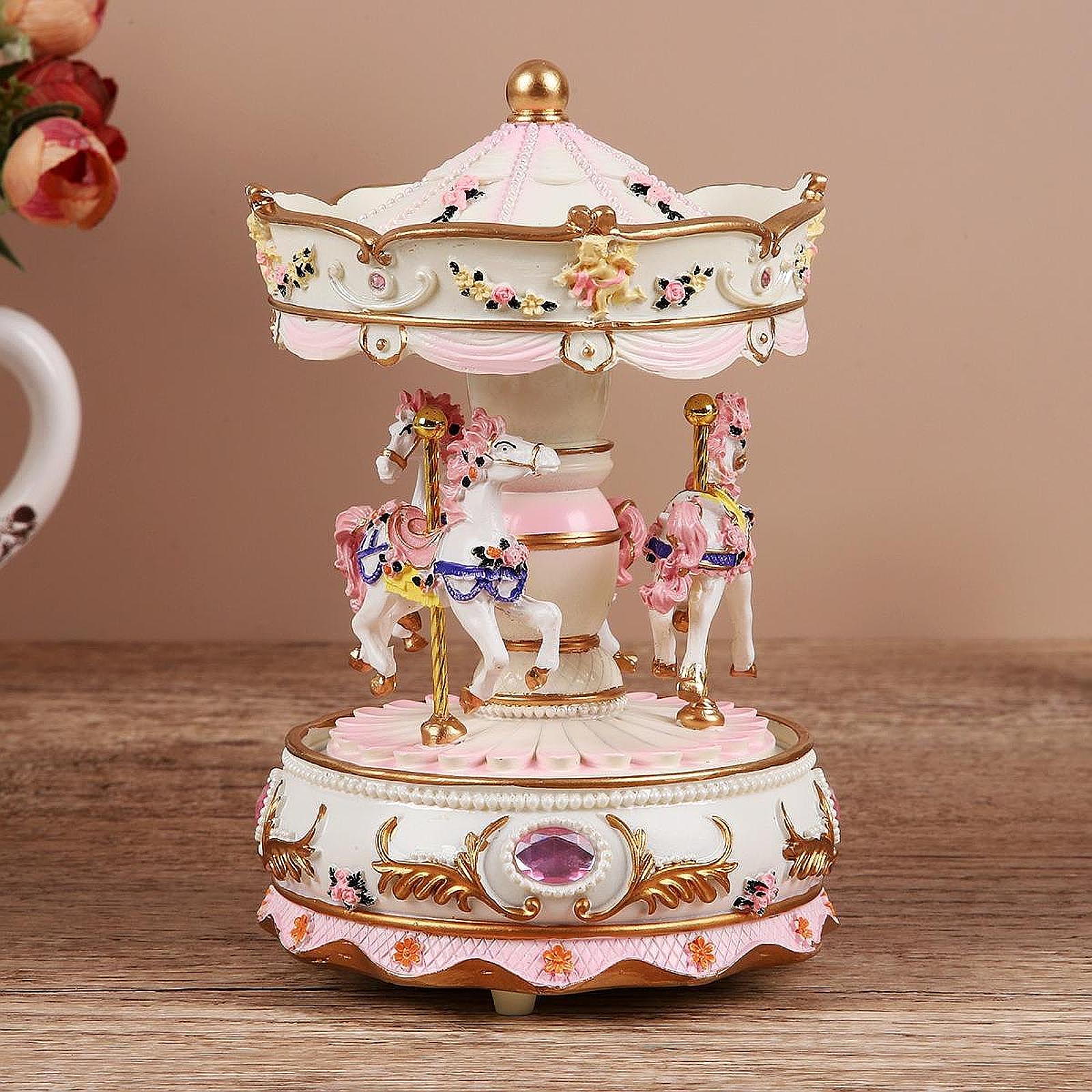 Handcrafted Resin Carousel Mus – Snow Globe Musical recenzja i cena