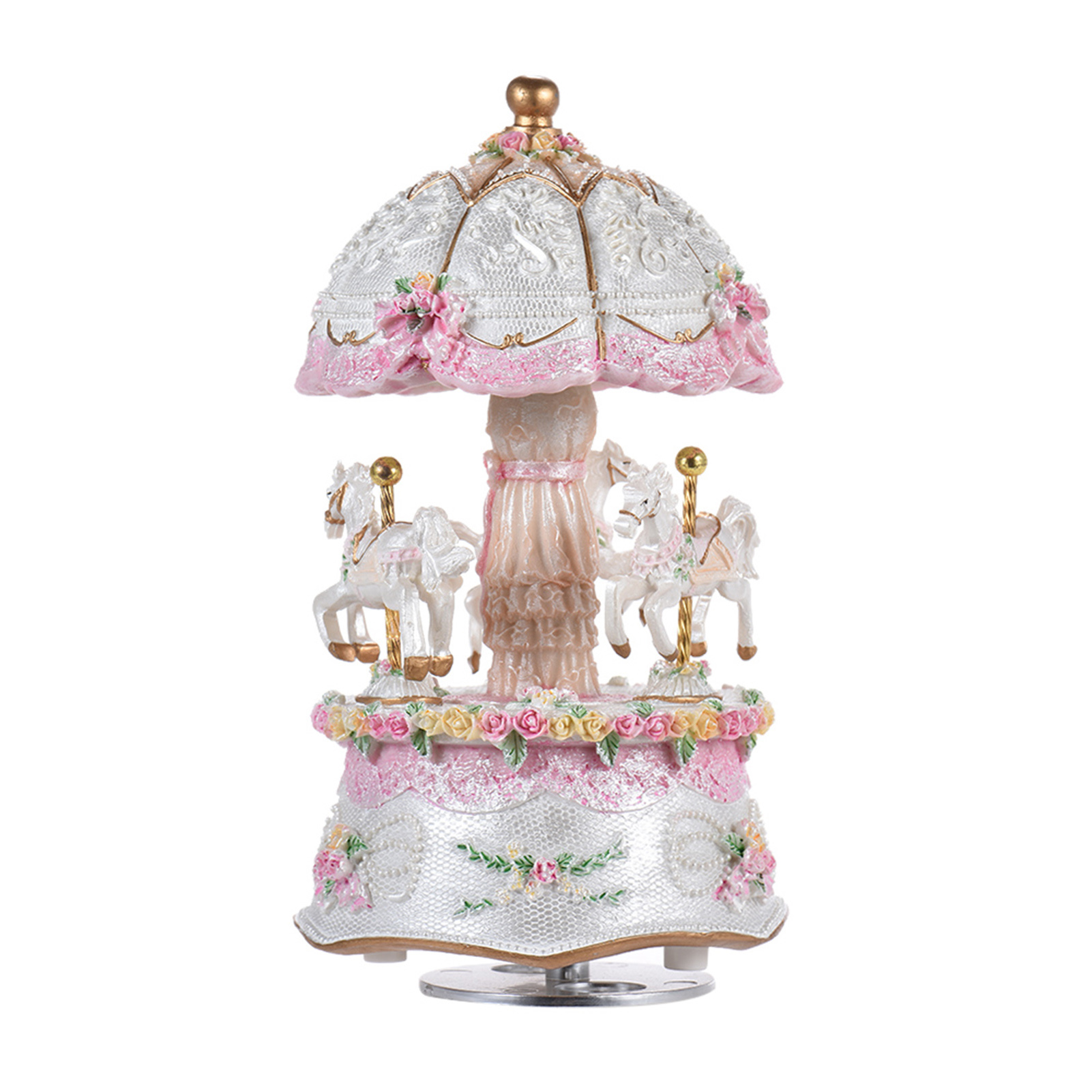Luxury Dream 3-Horse Rotating  – Snow Globe Musical recenzja i cena