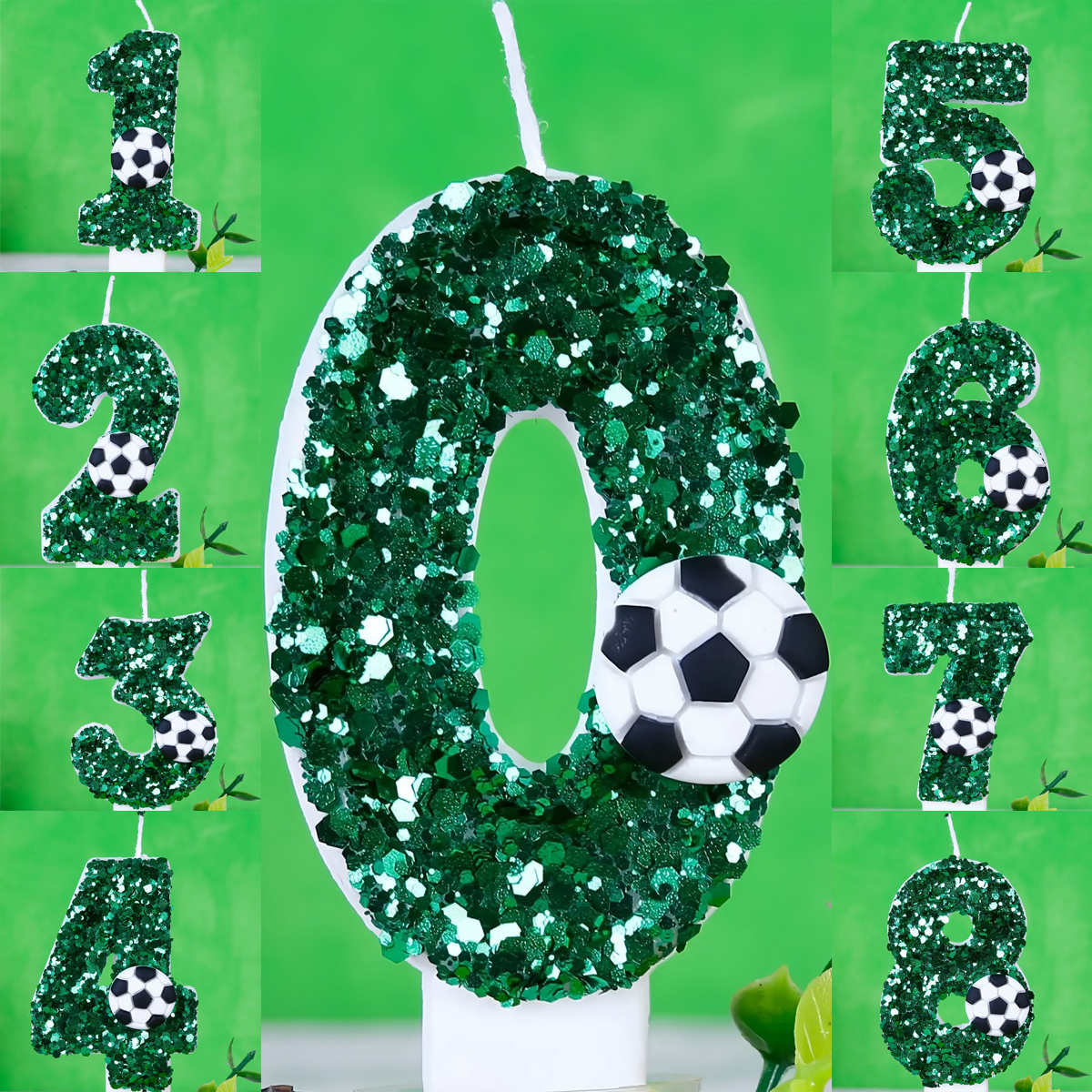 Boy Series 3D Green Football B – Holiday Candle Set recenzja i cena