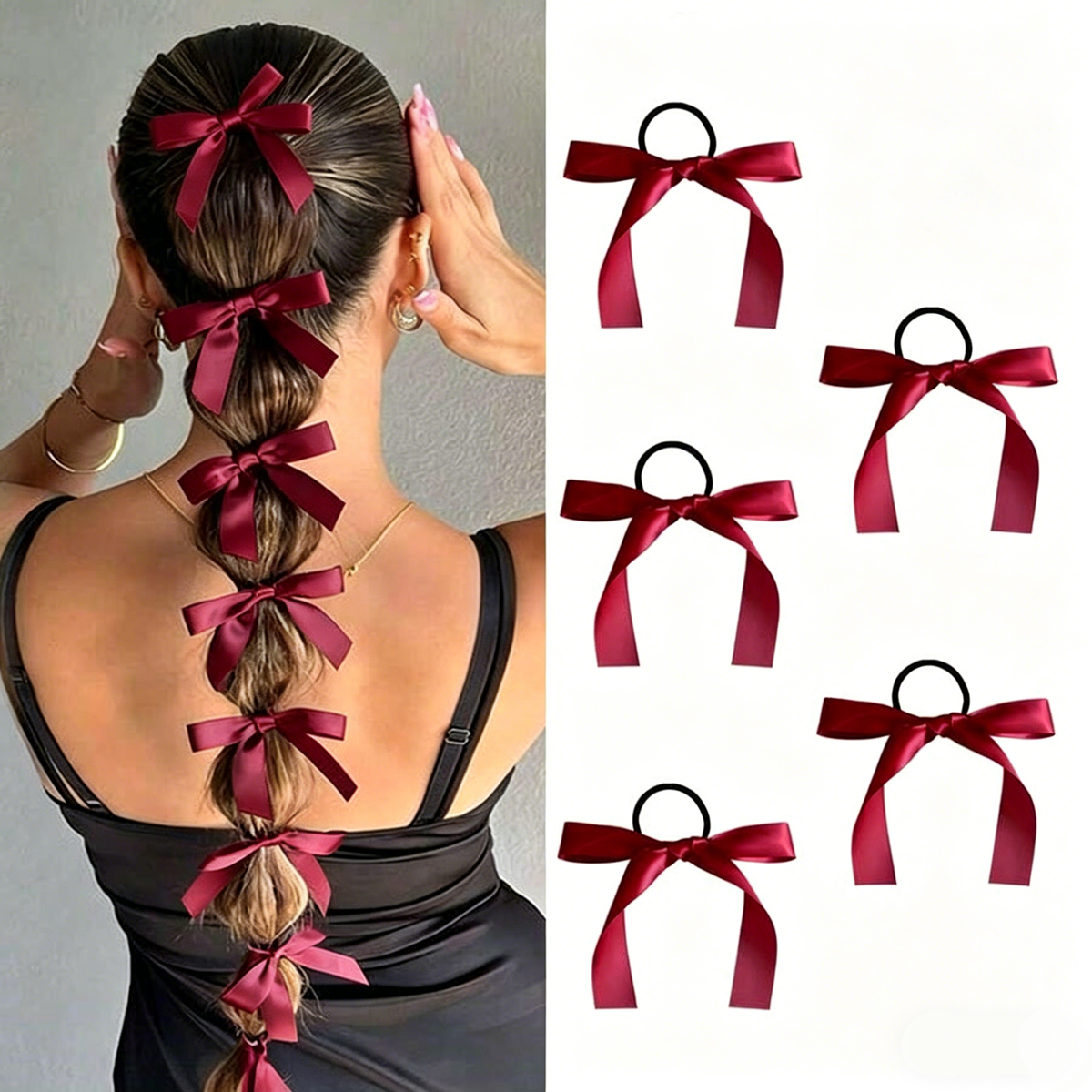 5-10Pcs Women's Style, Fashion – Ribbon Bow Gift recenzja i cena