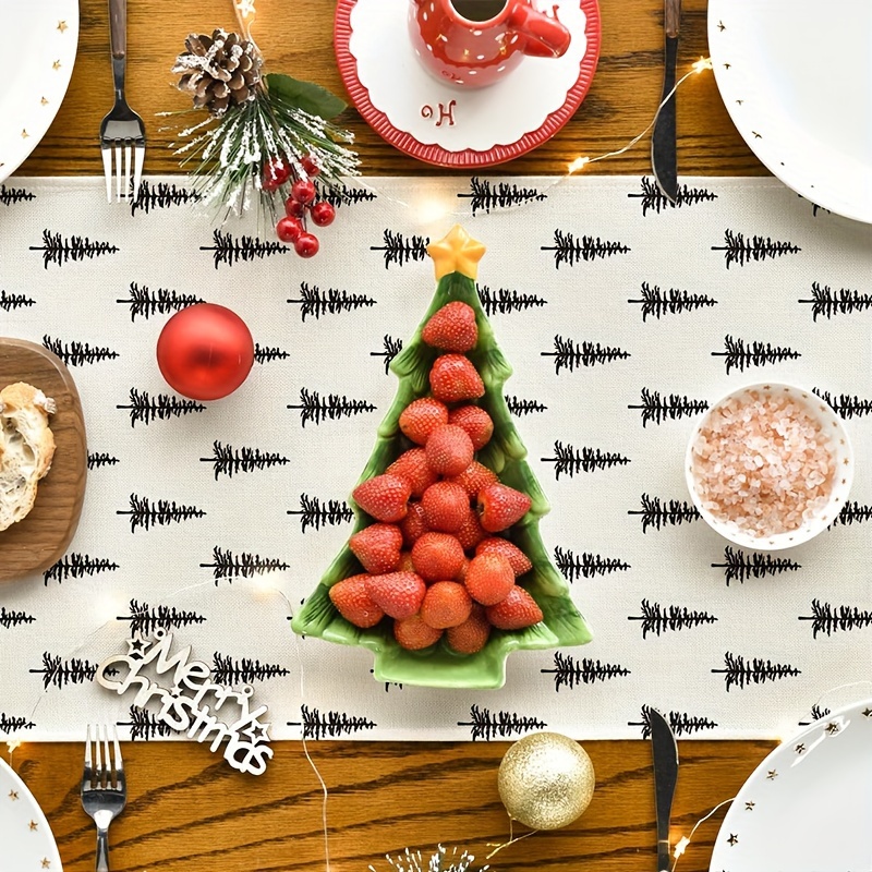 Simple Christmas Tree Table Ru – Christmas Table Runner recenzja i cena