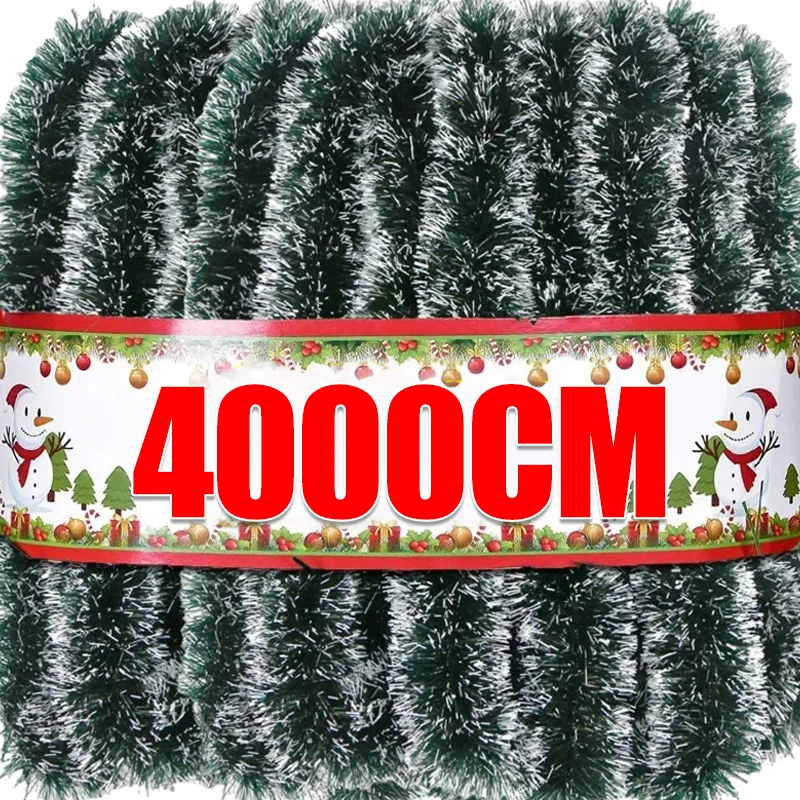 2/40m Christmas Tinsel Ribbons – Tinsel Garland Decoration recenzja i cena