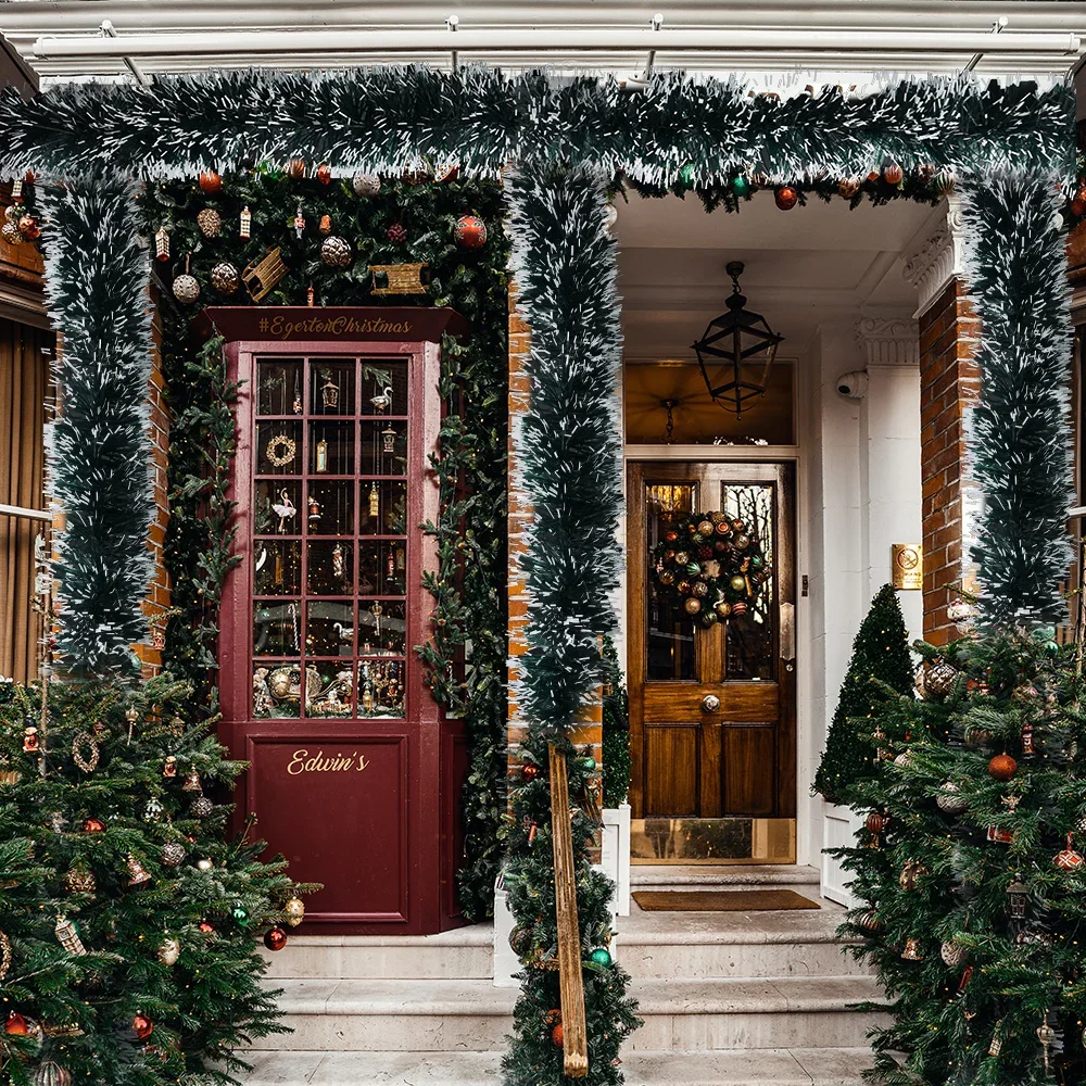 2/40m Christmas Tinsel Ribbons – Tinsel Garland Decoration recenzja i cena