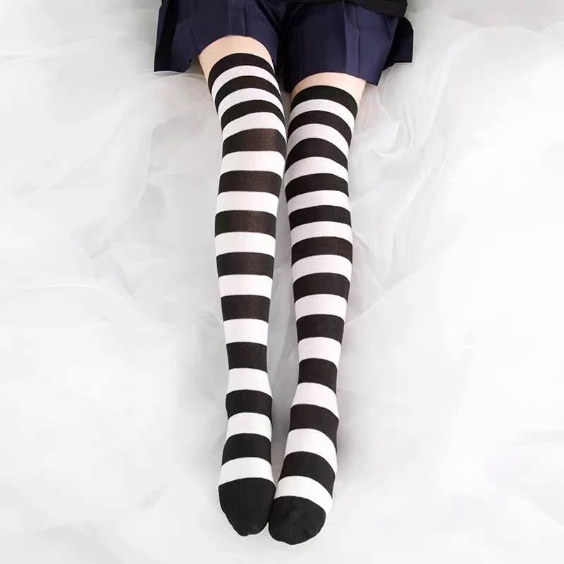 Cute Pink Blue Lolita Striped  – Christmas Stocking Hanging recenzja i cena