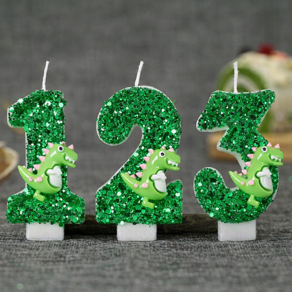 Cartoon Dinosaur Digital Birth – Holiday Candle Set recenzja i cena