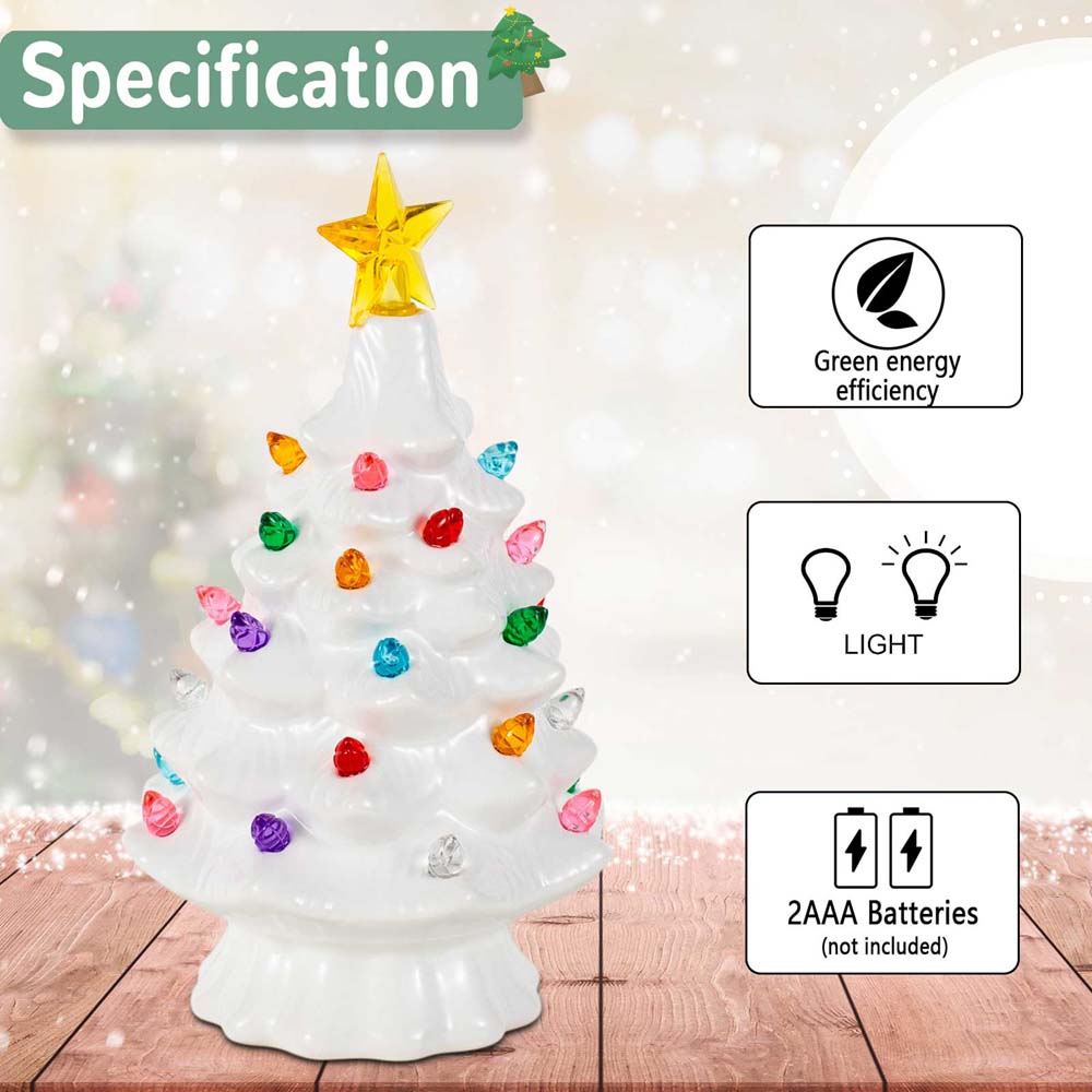 7 Inch Ceramic Christmas Villa – Star Tree Topper recenzja i cena