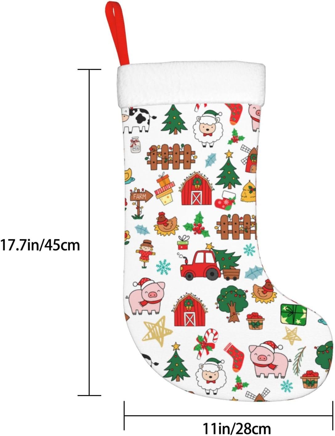 Farm Animals Christmas Stockin – Christmas Stocking Hanging recenzja i cena