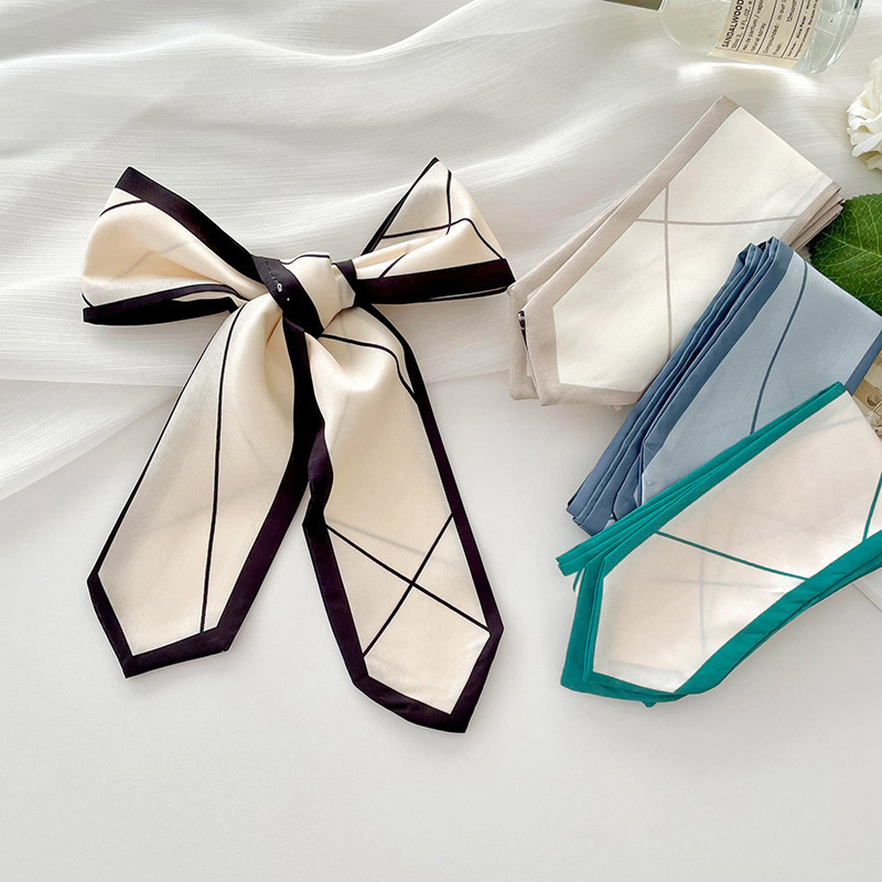 Versatile silk scarf, thin, lo – Ribbon Bow Gift recenzja i cena