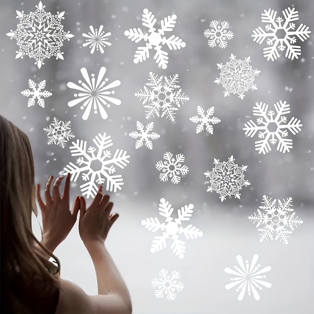 137Pcs Winter Snowflake Static – Snowflake Window Decal recenzja i cena