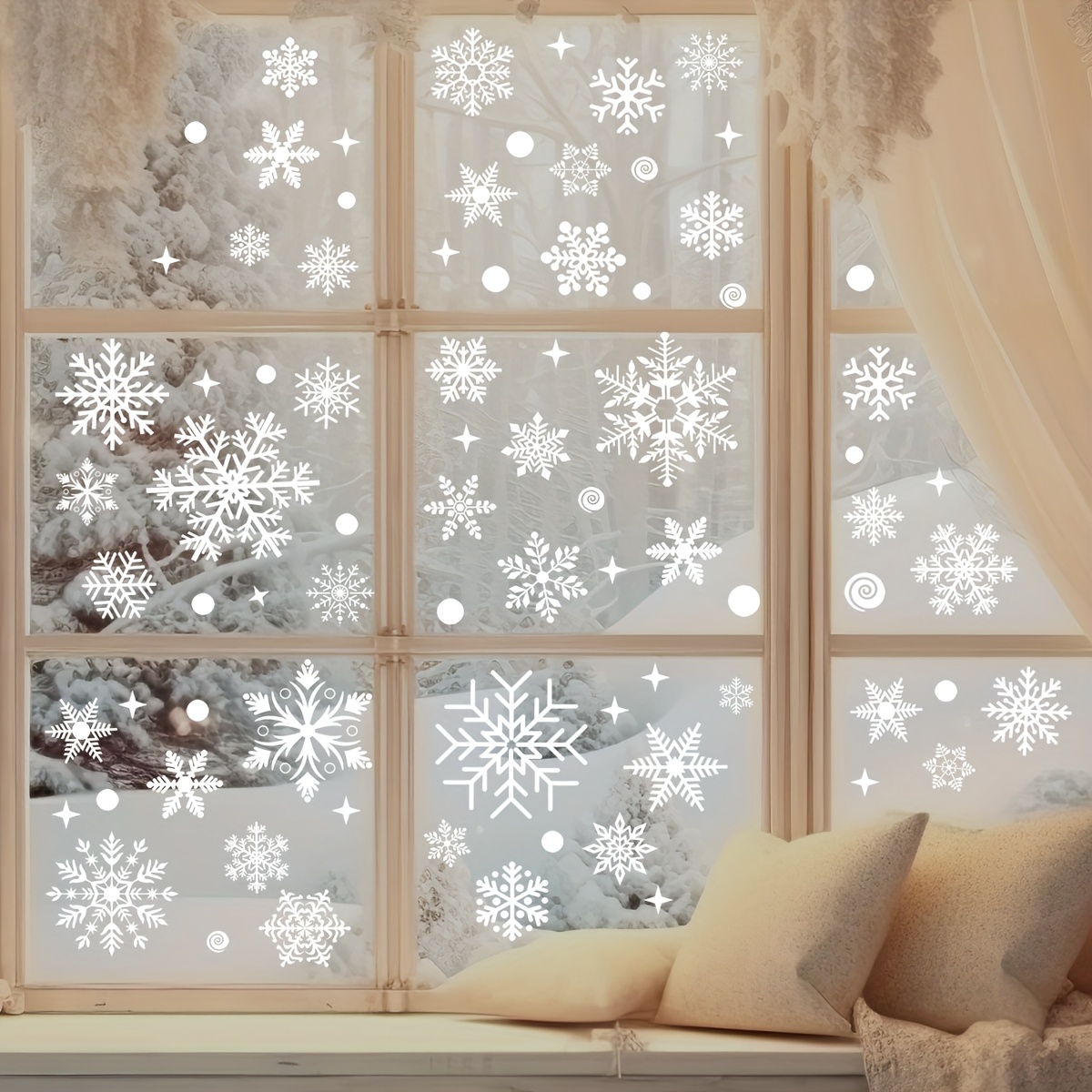 137Pcs Winter Snowflake Static – Snowflake Window Decal recenzja i cena