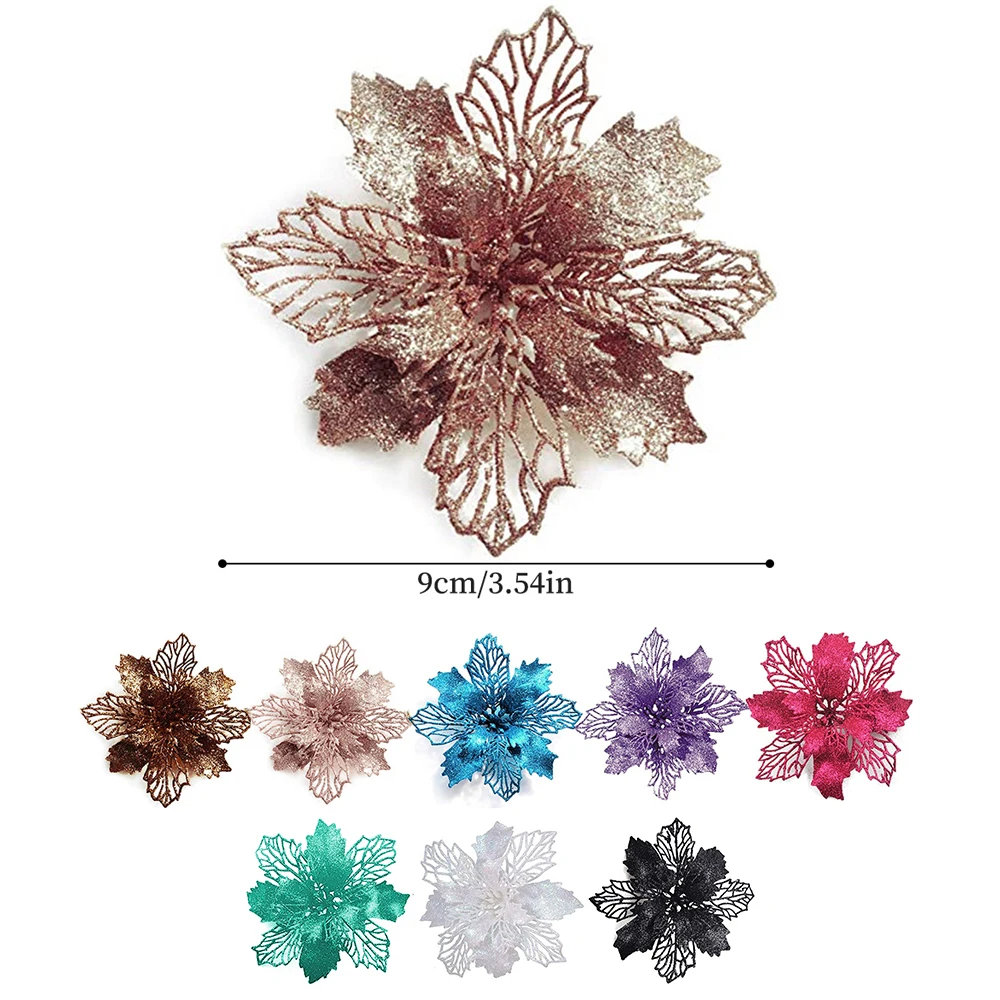 9cm Glitter Artifical Christma – Christmas Wreath Fake recenzja i cena