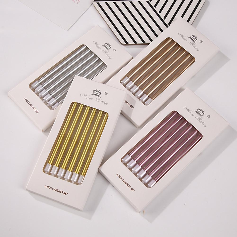 6/18pcs Metal Gold Silver Birt – Holiday Candle Set recenzja i cena