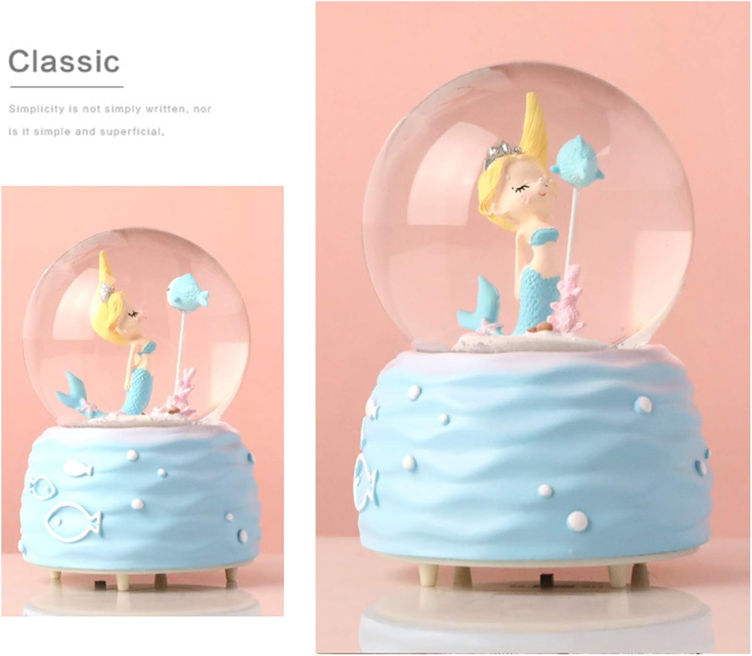 Mermaid Snow Globe Music Box w – Snow Globe Musical recenzja i cena