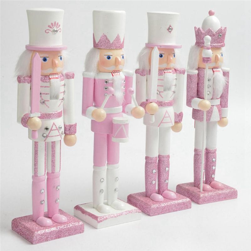 AT16 30cm Pink Wooden Nutcrack – Nutcracker Figurine recenzja i cena