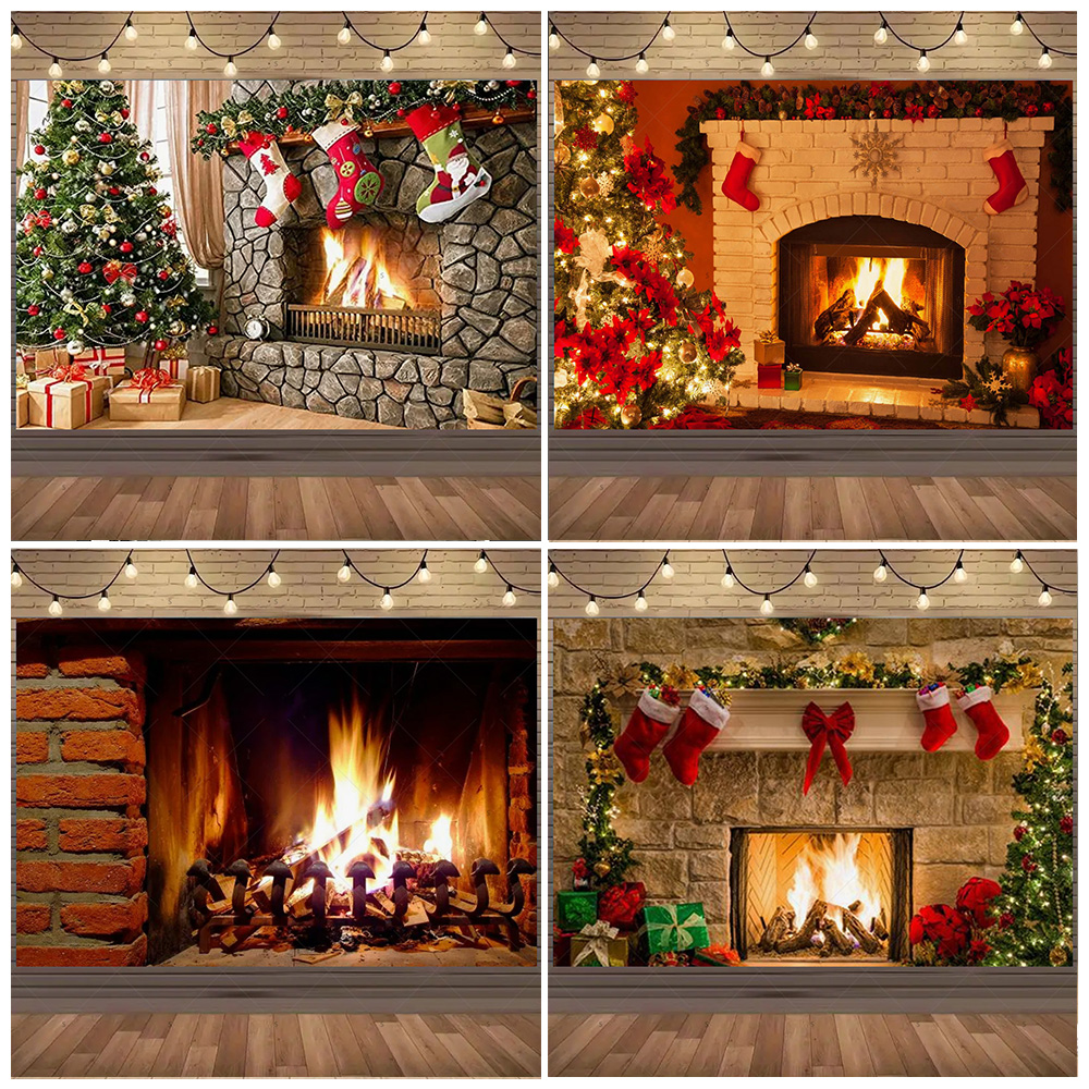 Christmas Photography Backdrop – Christmas Stocking Hanging recenzja i cena