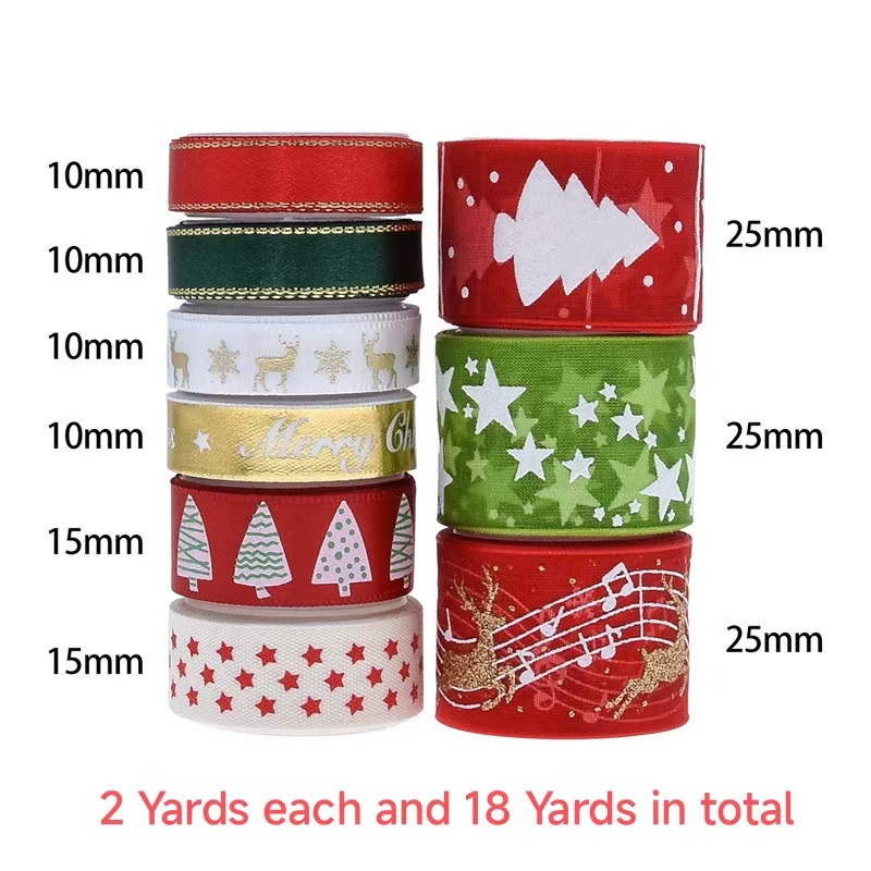 9pcs Christmas Ribbons Set Fes – Gift Box Wrap Set recenzja i cena