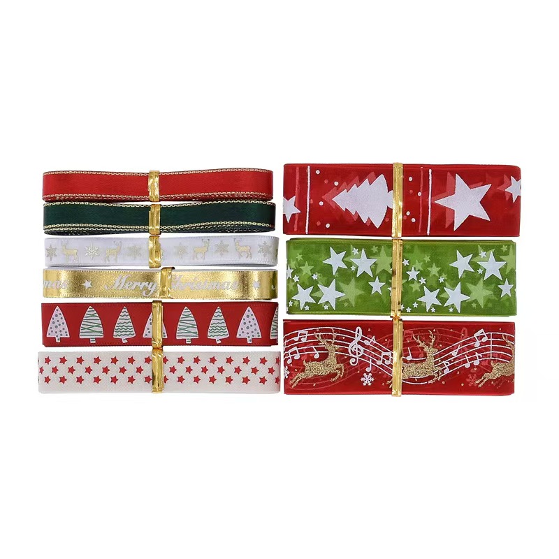 9pcs Christmas Ribbons Set Fes – Gift Box Wrap Set recenzja i cena