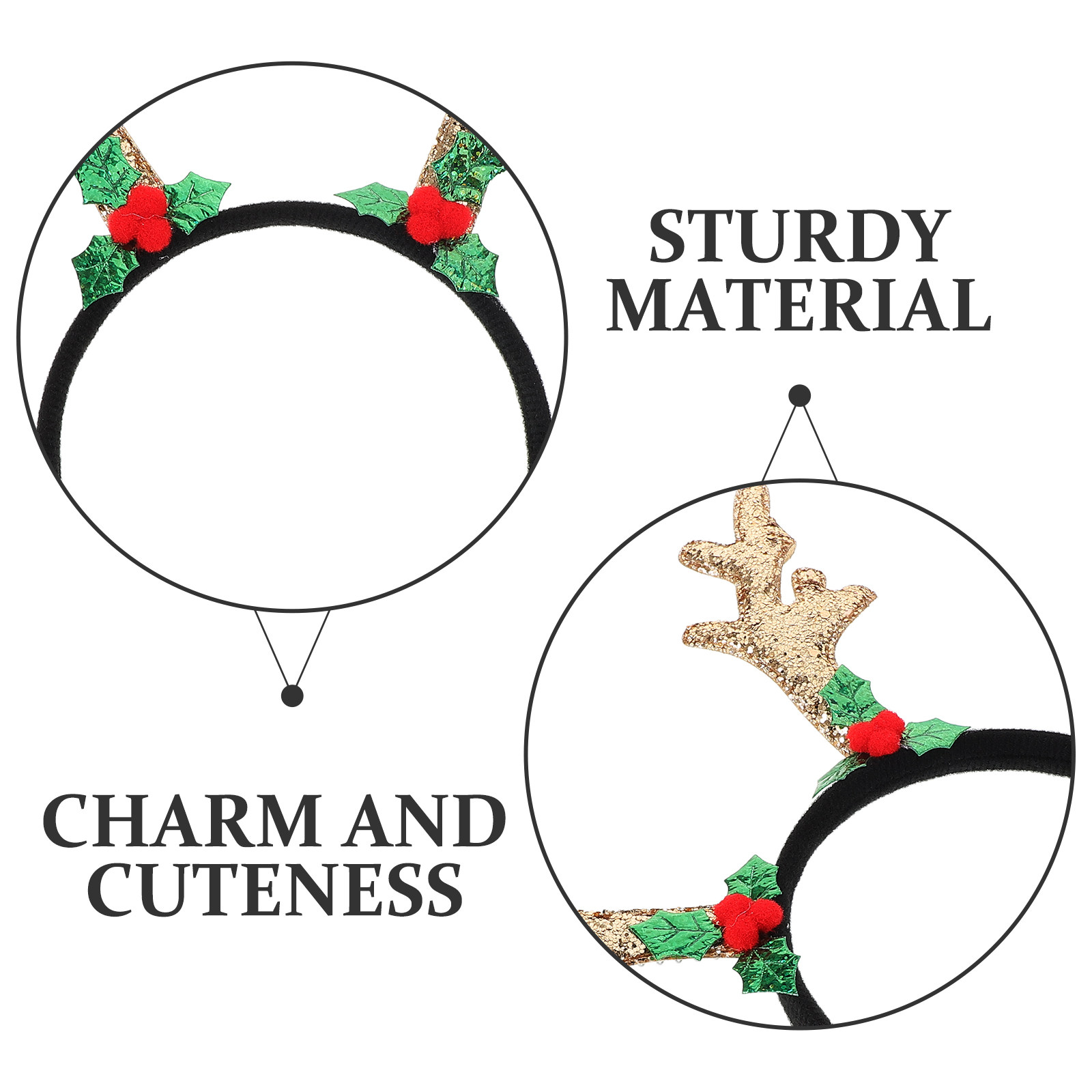 Antler Headband Dark Deer Horn – Reindeer Antlers Headband recenzja i cena