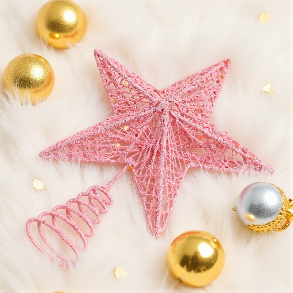 Christmas Pink Pentagon Top St – Star Tree Topper recenzja i cena