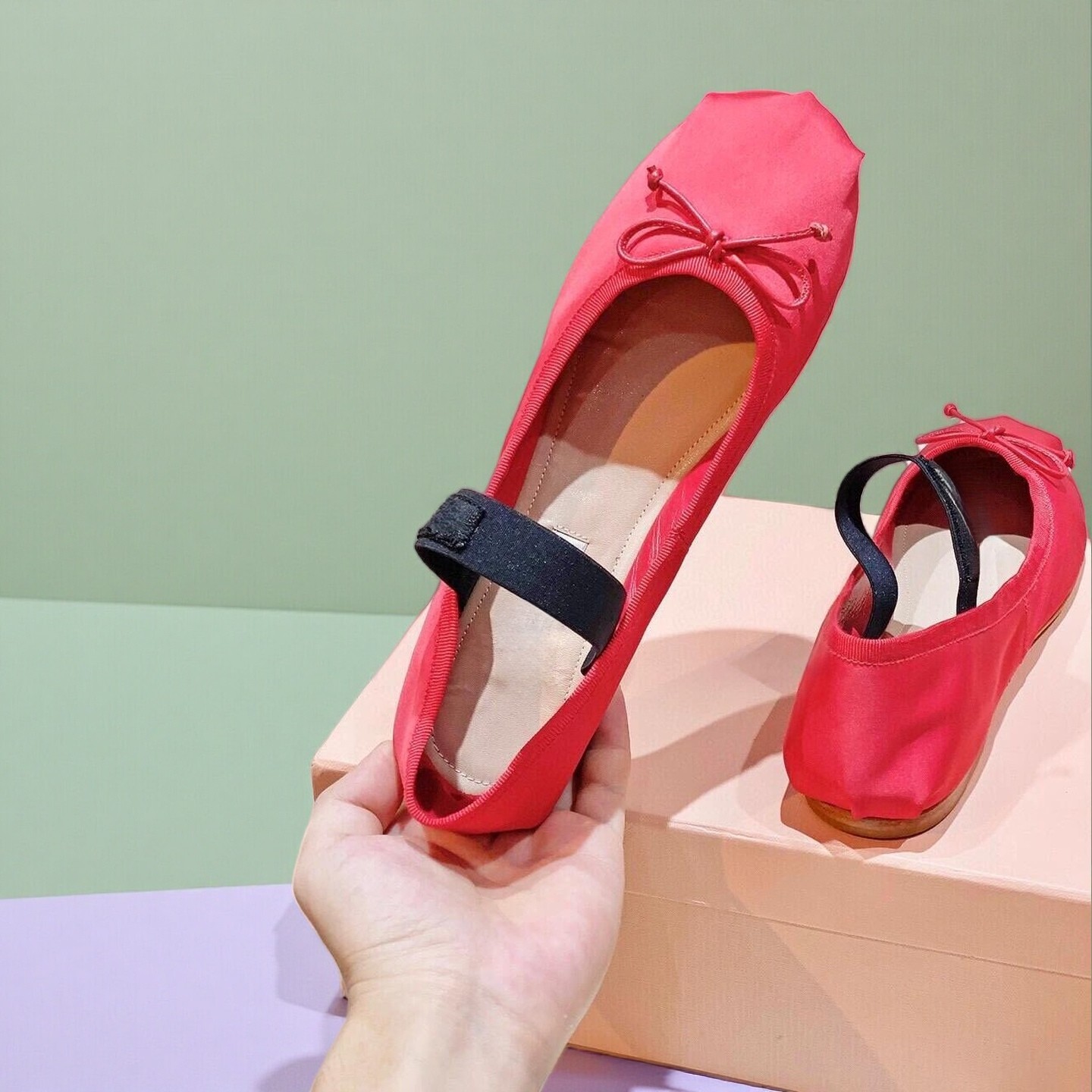 Luxury Ballet Flats, Women's P – Ribbon Bow Gift recenzja i cena