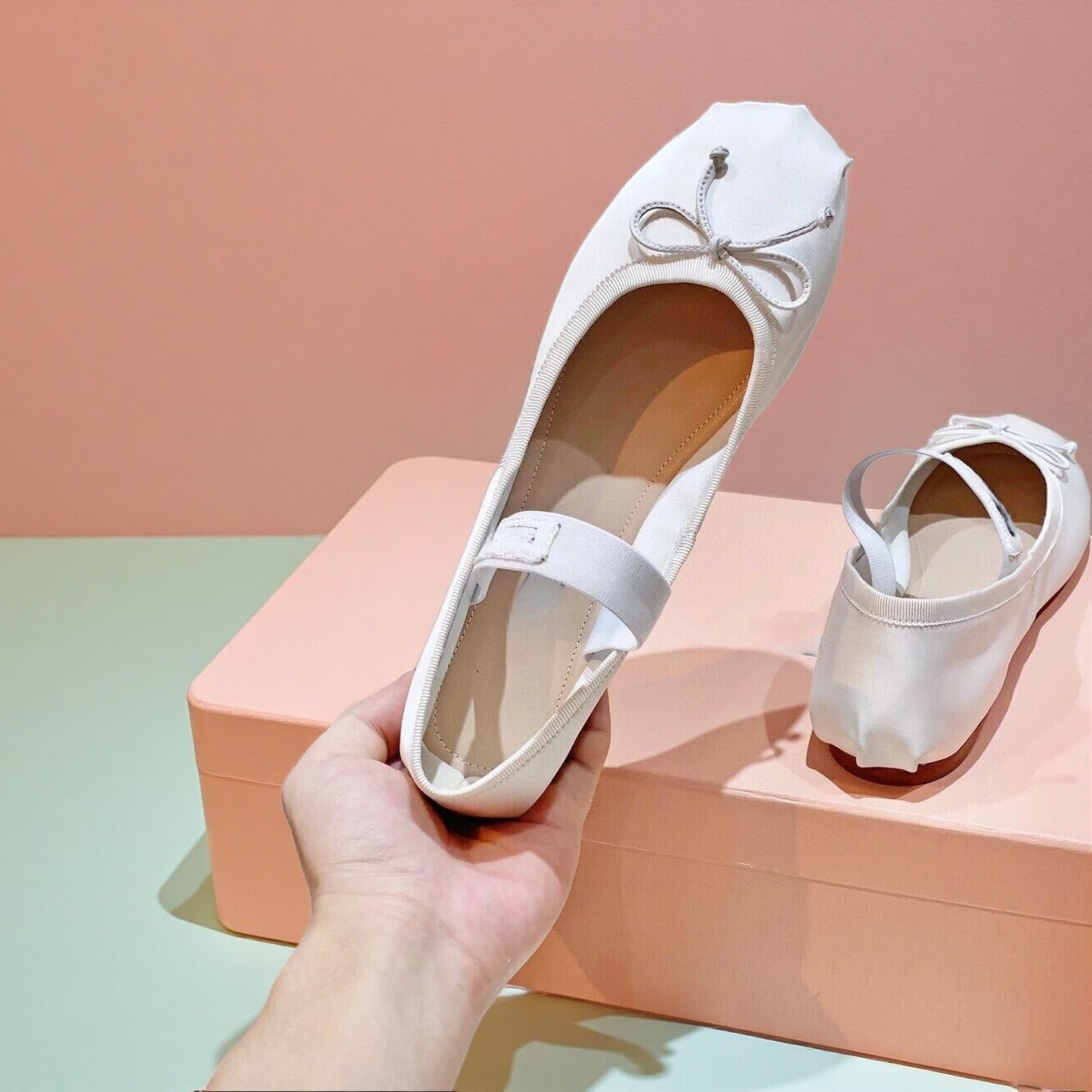Luxury Ballet Flats, Women's P – Ribbon Bow Gift recenzja i cena