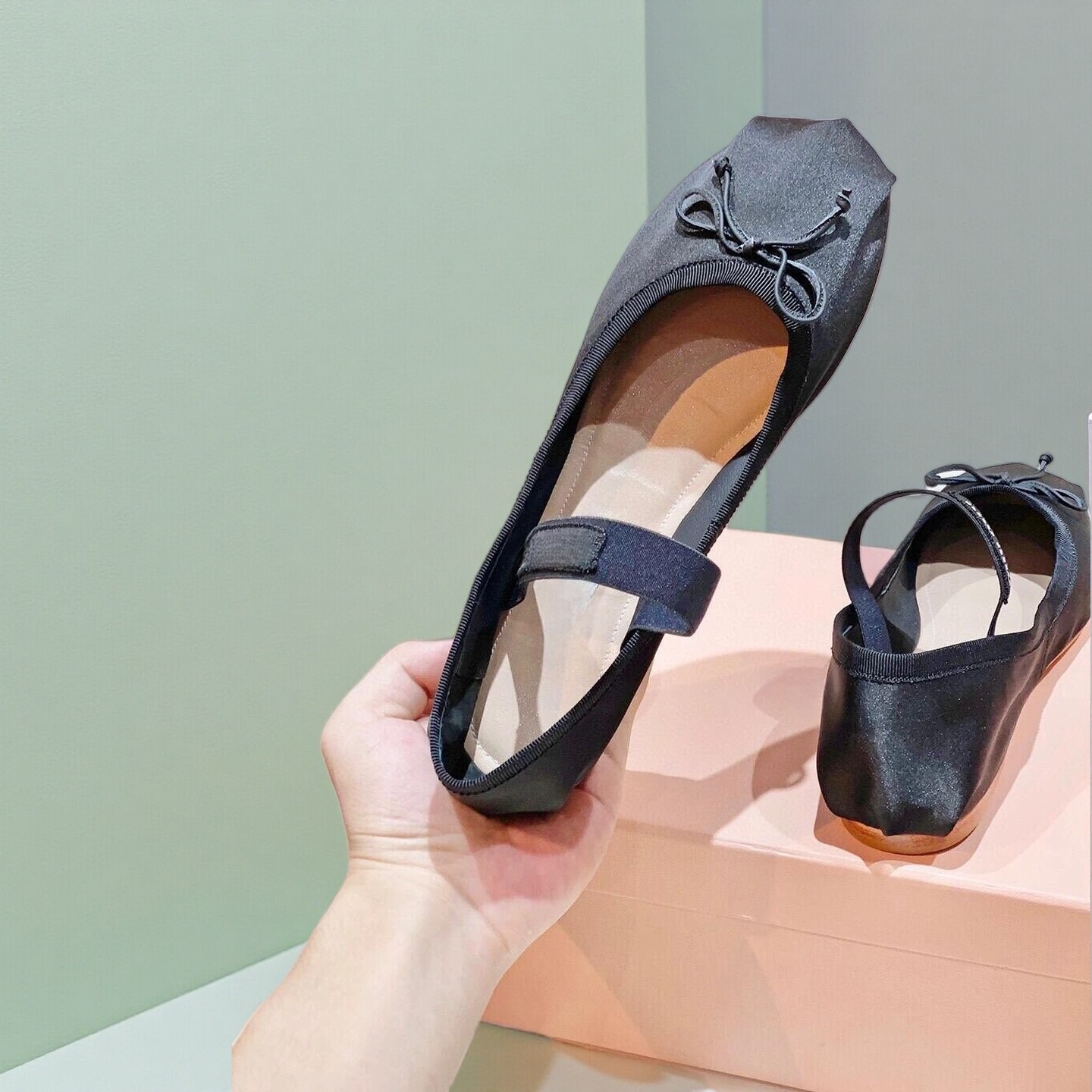 Luxury Ballet Flats, Women's P – Ribbon Bow Gift recenzja i cena