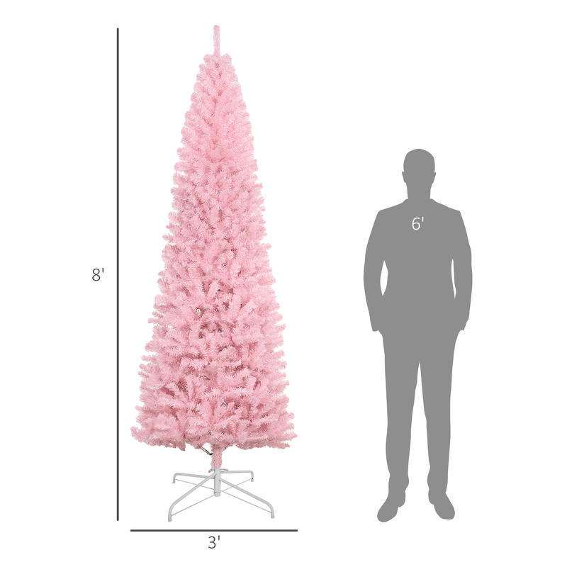 HOMCOM 8' Artificial Christmas – Christmas Tree Artificial recenzja i cena