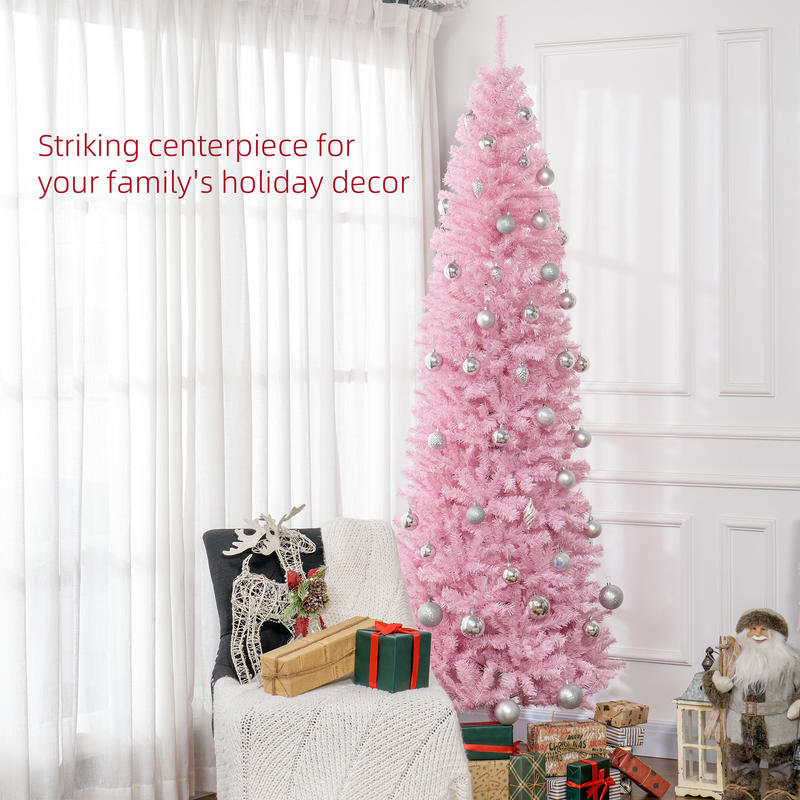 HOMCOM 8' Artificial Christmas – Christmas Tree Artificial recenzja i cena