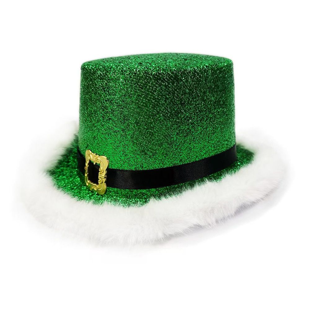 Santa Claus Cap  Shiny Glitter – Santa Hat Plush recenzja i cena
