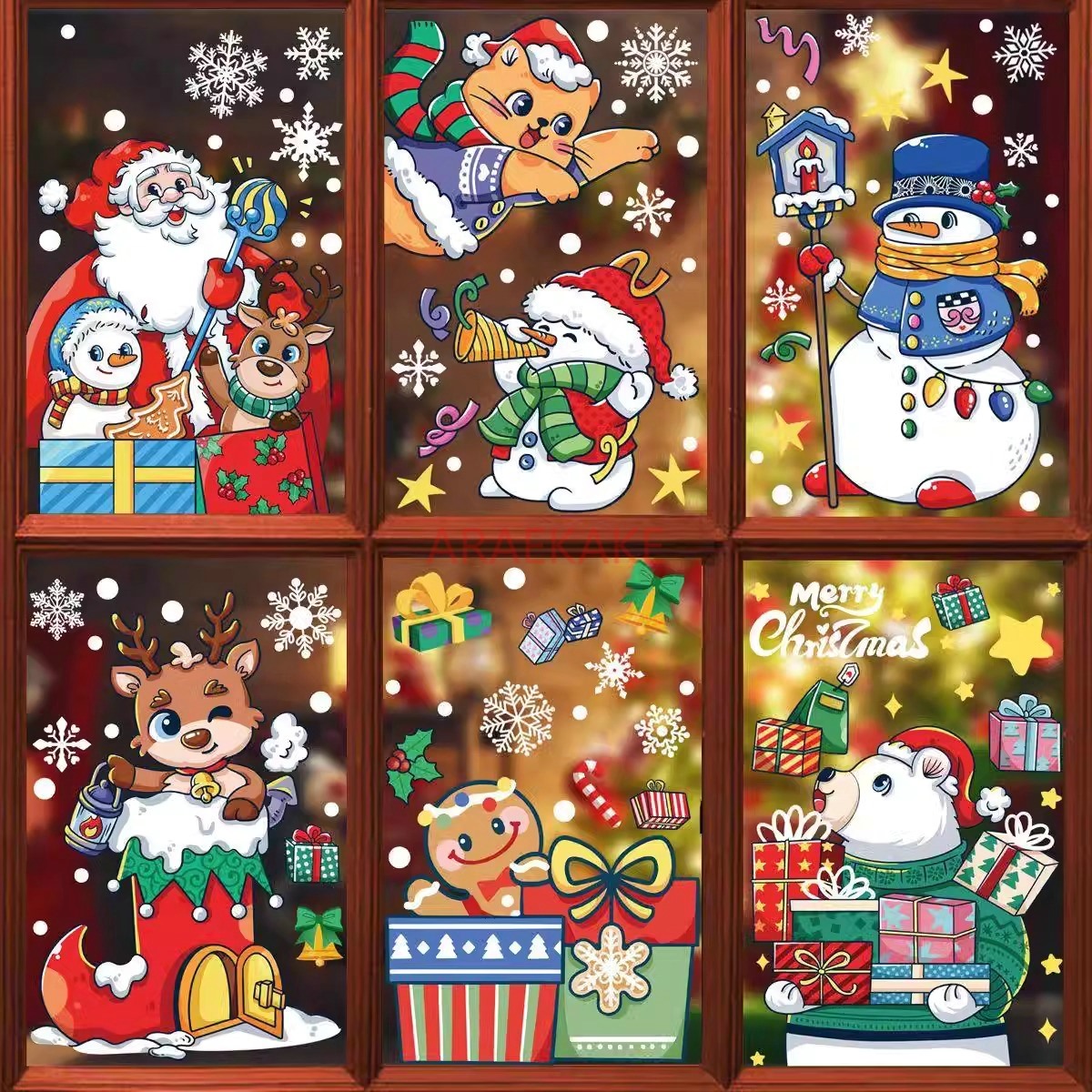 1set Snowman Static Window Sti – Snowflake Window Decal recenzja i cena