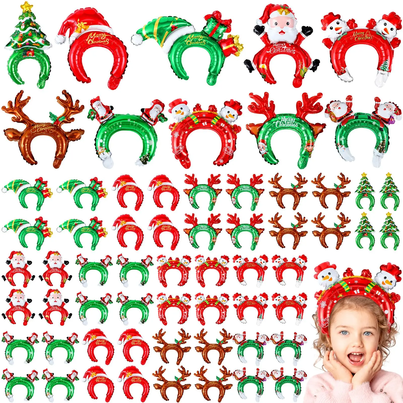 Christmas Inflatable Headbands – Reindeer Antlers Headband recenzja i cena