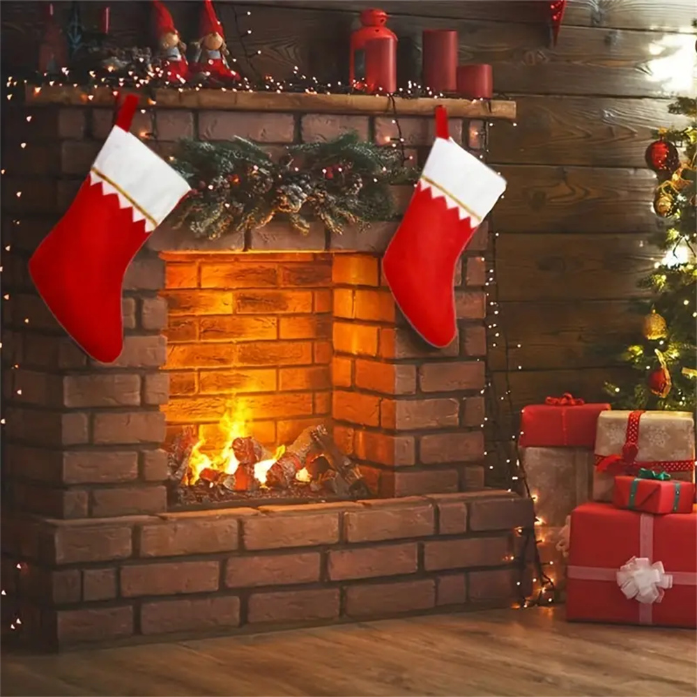 12pcs Red Felt Christmas Stock – Christmas Stocking Hanging recenzja i cena