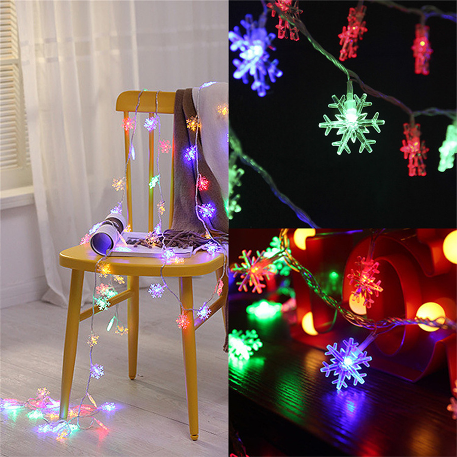 10/20/40 LED Snowflake String  – Led Fairy String Lights recenzja i cena