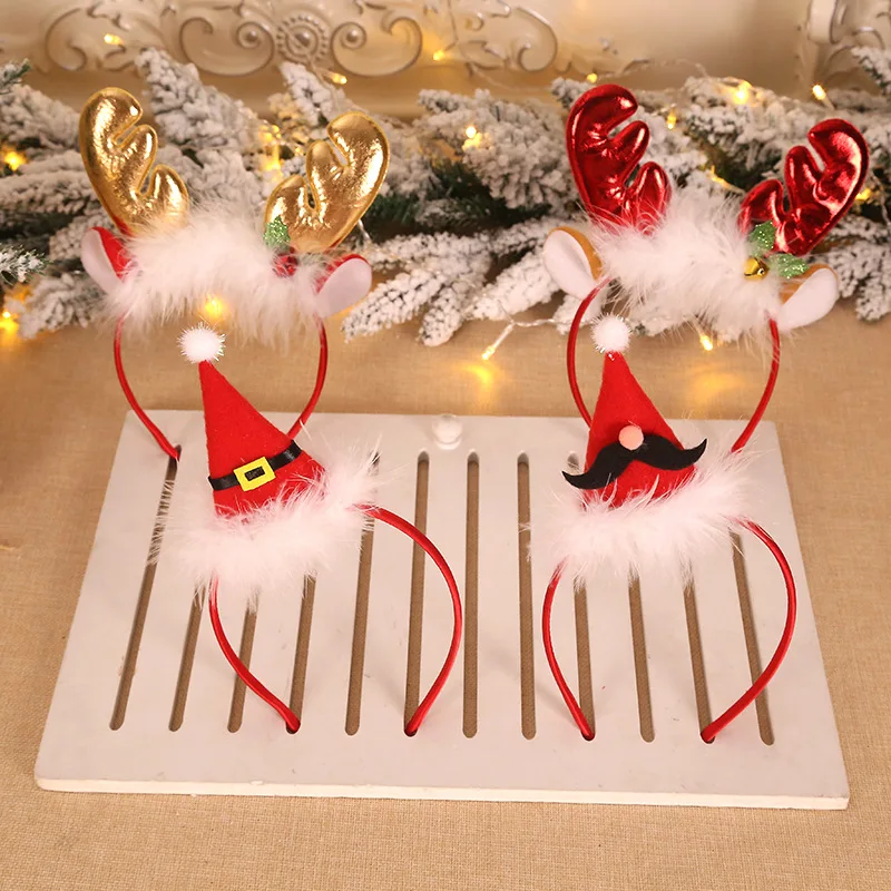 Fashion Christmas Red Bows Hea – Reindeer Antlers Headband recenzja i cena