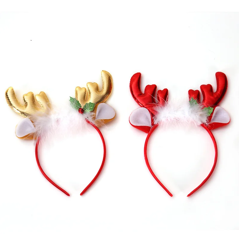 Fashion Christmas Red Bows Hea – Reindeer Antlers Headband recenzja i cena